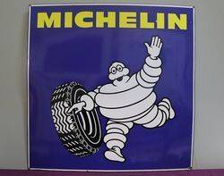 Michelin Double Sided Enamel Advertising Sign  