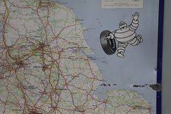Michelin Tin England Map Sign 