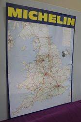 Michelin Tin England Map Sign 