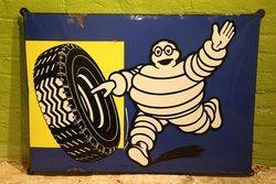 Michelin Enamel Advertising Sign 