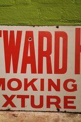 Westward Ho Smoking Mixture Enamel Advertising Sign 