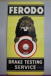 Ferodo Brake Testing Service Advertising Tin Sign #