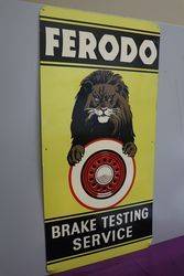 Ferodo Brake Testing Service Advertising Tin Sign 