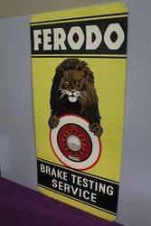 Ferodo Brake Testing Service Advertising Tin Sign 