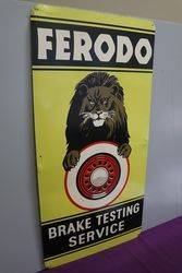 Ferodo Brake Testing Service Advertising Tin Sign 