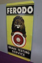 Ferodo Brake Testing Service Advertising Tin Sign 