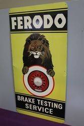 Ferodo Brake Testing Service Advertising Tin Sign 