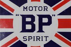 BP Motor Spirit Enamel Advertising Sign 