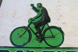 Raleigh Bicycle Enamel Advertising Sign 