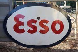 Esso Double Sided Enamel Advertising Sign 