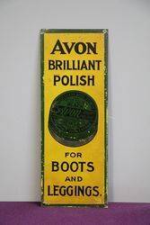 Avon Brilliant Polish Tin Sign 