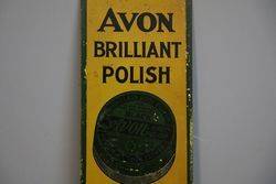 Avon Brilliant Polish Tin Sign 