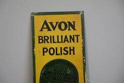 Avon Brilliant Polish Tin Sign 