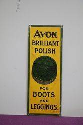 Avon Brilliant Polish Tin Sign 