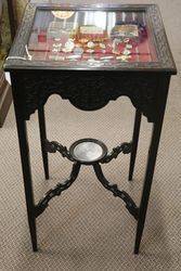 Chinese Chippendale Style Bijouterie  Collectors Cabinet #