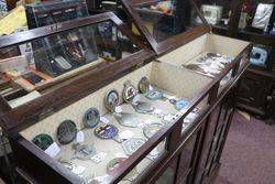Antique Glass top Display Cabinet 