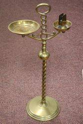 Antique Brass Cigarette Stand  