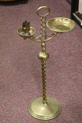 Antique Brass Cigarette Stand  