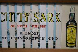 Cutty Sark Scotch Whisky Wooden Framed Advertising