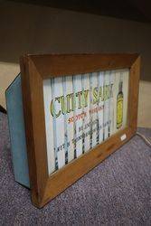 Cutty Sark Scotch Whisky Wooden Framed Advertising