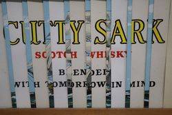 Cutty Sark Scotch Whisky Wooden Framed Advertising