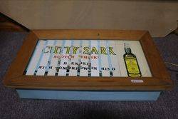 Cutty Sark Scotch Whisky Wooden Framed Advertising