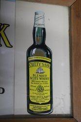 Cutty Sark Scotch Whisky Wooden Framed Advertising