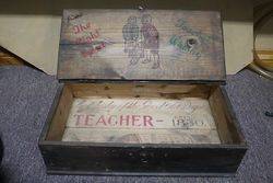 Early Teacher Whisky Pictorial Advertising Box #