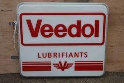 Veedol Lubrifiants Embossed Double Sided Light box  #