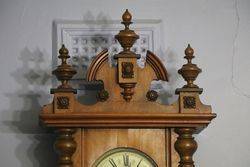 19th Century Walnut Double Weight Regulator Wall Clock 