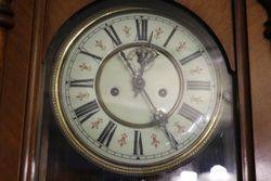 19th Century Walnut Double Weight Regulator Wall Clock 