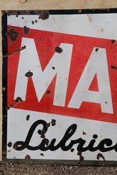 Caltex Marfak Lubrication Enamel Advertising Sign 