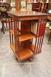 Walnut Revolving Bookcase 