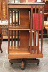 Walnut Revolving Bookcase 