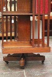 Walnut Revolving Bookcase 