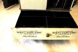 Antique West Hair Net Revolving Dispensing Cabinet