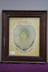 Eucryl Smoker´s Tooth Powder Framed Advertising Card #