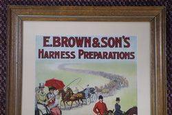 E Brown + Sons Harness Preparations Framed Card 