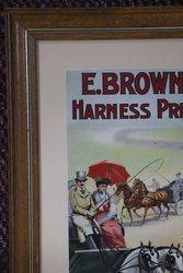 E Brown + Sons Harness Preparations Framed Card 