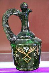 19th Century Green Glass Jug C1890 