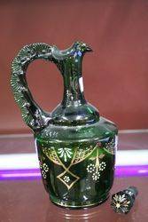 19th Century Green Glass Jug C1890 