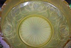 Art Deco Golden Glass Float Bowl 
