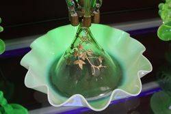 C20th Uranium Glass Epergne 