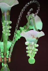 C20th Uranium Glass Epergne 