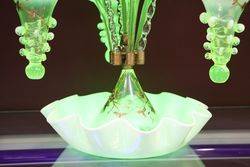 C20th Uranium Glass Epergne 