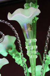 C20th Uranium Glass Epergne 