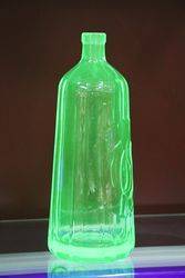 Uranium Green Glass Bottle  