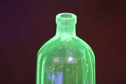 Uranium Green Glass Bottle  