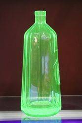 Uranium Green Glass Bottle  