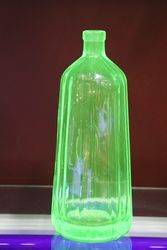 Uranium Green Glass Bottle  